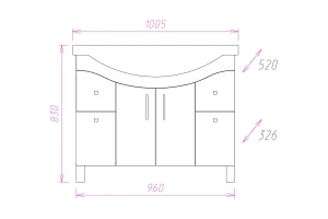 Второе фото. Тумба напольная ONIKA Эльбрус