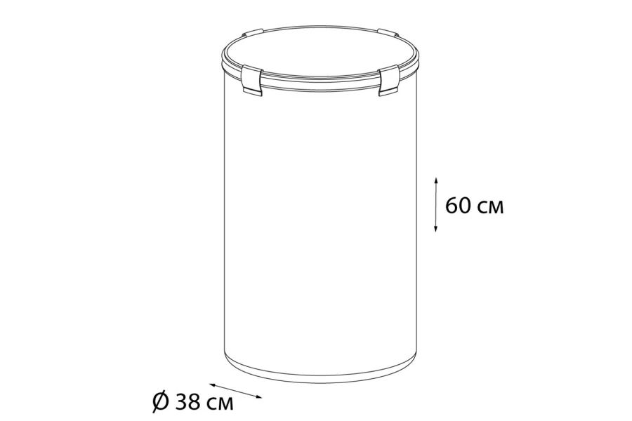 Корзина для белья FX-1031A (изображение №5)