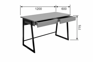 Второе фото. Письменный стол Лофт Madrid М-3