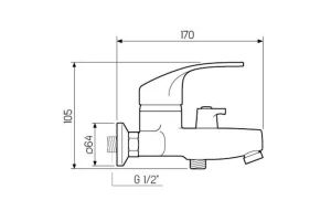 Второе фото. Смеситель для ванны SL85