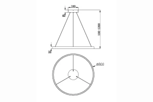 Второе фото. Светильник подвесной MAYTONI Modern Rim