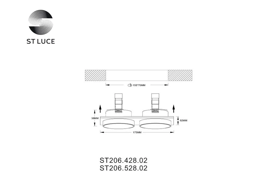 Светильник встраиваемый ST206 (изображение №4)