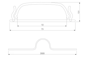 Второе фото. Профиль гибкий LL-2-ALP012