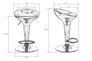Второе фото. Стул барный Bomba