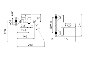 Второе фото. Смеситель для ванны IDDIS Bild