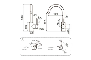 Второе фото. Смеситель OMOIKIRI Shinagawa