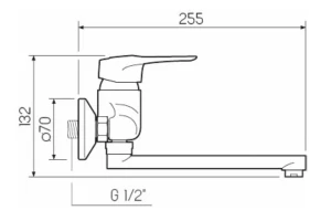 Второе фото. Смеситель для кухни SL55-005