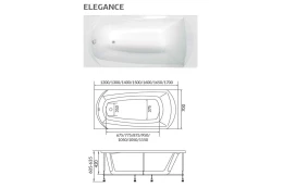 Ванна 1Marka Elegance 150x70 см