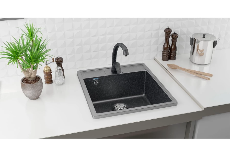 Мойка ULGRAN U-406 белый (изображение №2)