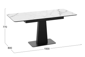 Второе фото. Стол обеденный раздвижной Бридж