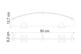 Полка с бортиком WasserKRAFT Wern