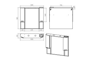 Второе фото. Зеркало-шкаф Терра