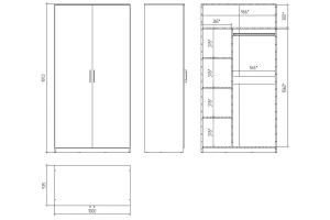 Второе фото. Шкаф для одежды Тинд