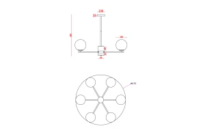 Второе фото. Светильник подвесной FREYA Modern