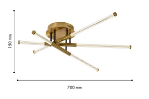 Второе фото. Люстра потолочная FAVOURITE Vigas