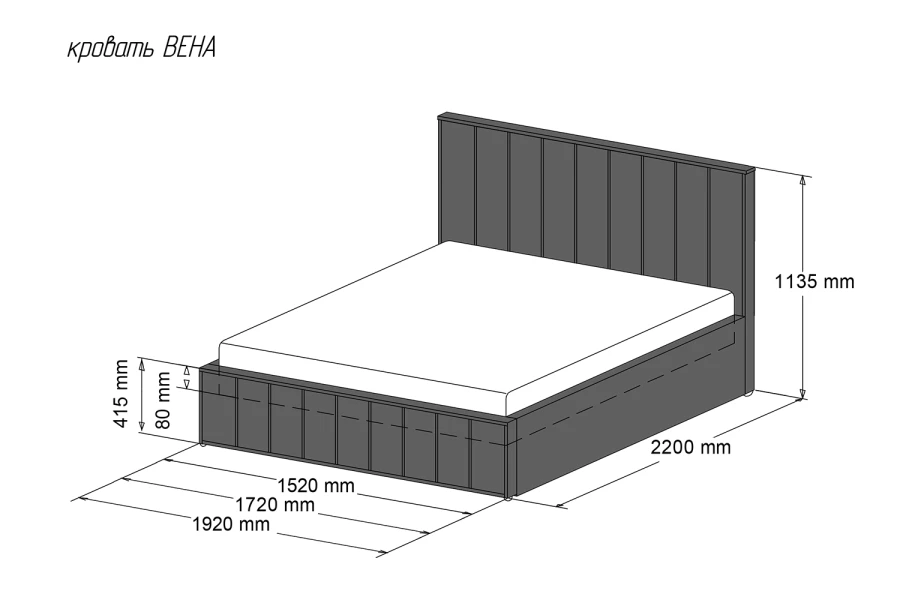 Каркас кровати Вена (изображение №2)