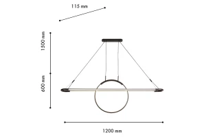 Второе фото. Люстра подвесная Spillet