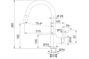 Второе фото. Смеситель FRANKE Lina