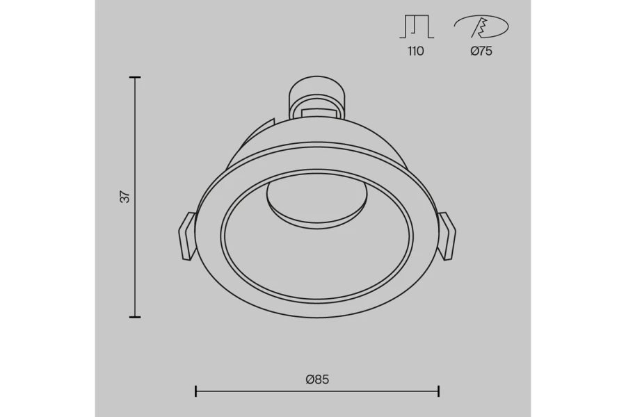 Светильник встраиваемый MAYTONI Downlight Share (изображение №9)