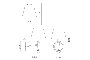 Второе фото. Бра FREYA Rosemary