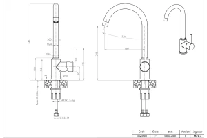 Второе фото. Смеситель для кухни GRANFEST Quarz