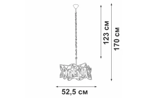 Второе фото. Люстра V3008-8/8