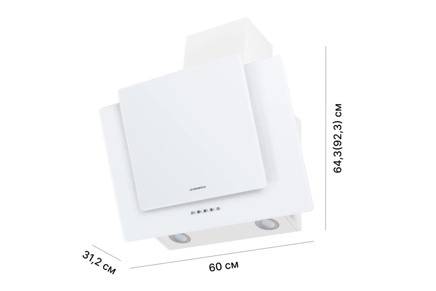 Вытяжка MAUNFELD Wind push 60 Glass White (изображение №14)