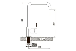 Второе фото. Смеситель для кухни ARGOTECH Solid