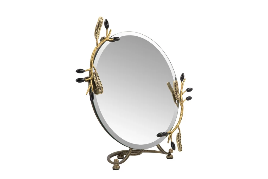 Зеркало настольное в раме с фацетом Oliva Branch (изображение №2)