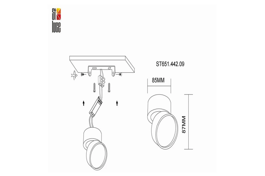 Светильник потолочный LED ST651 (изображение №4)