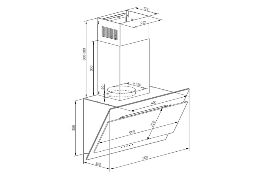 Вытяжка GRAUDE DH 60.0 (изображение №1)