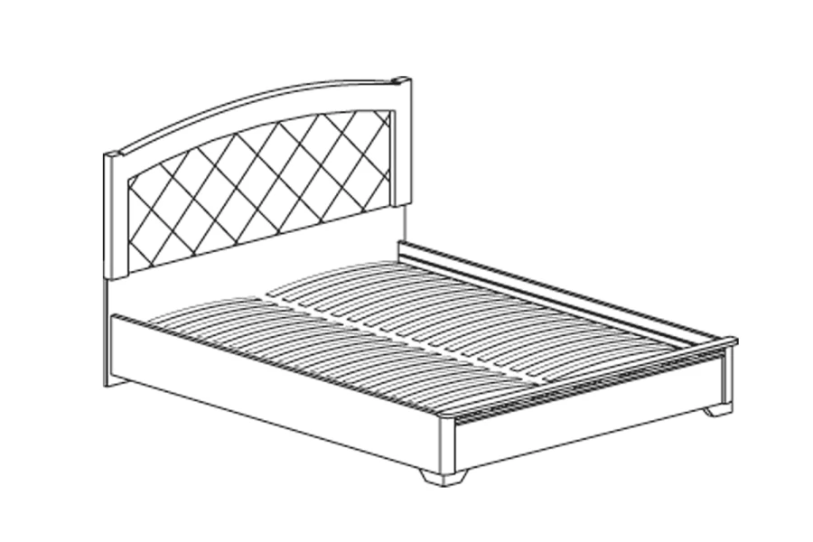 Кровать без подъёмного механизма Парма (изображение №3)