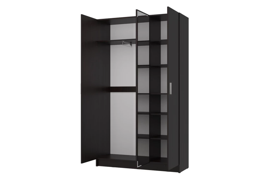 Шкаф 3-дверный с зеркалом Лофт 120х202х42 см (изображение №4)