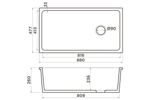 Второе фото. Мойка врезная OMOIKIRI Tokara