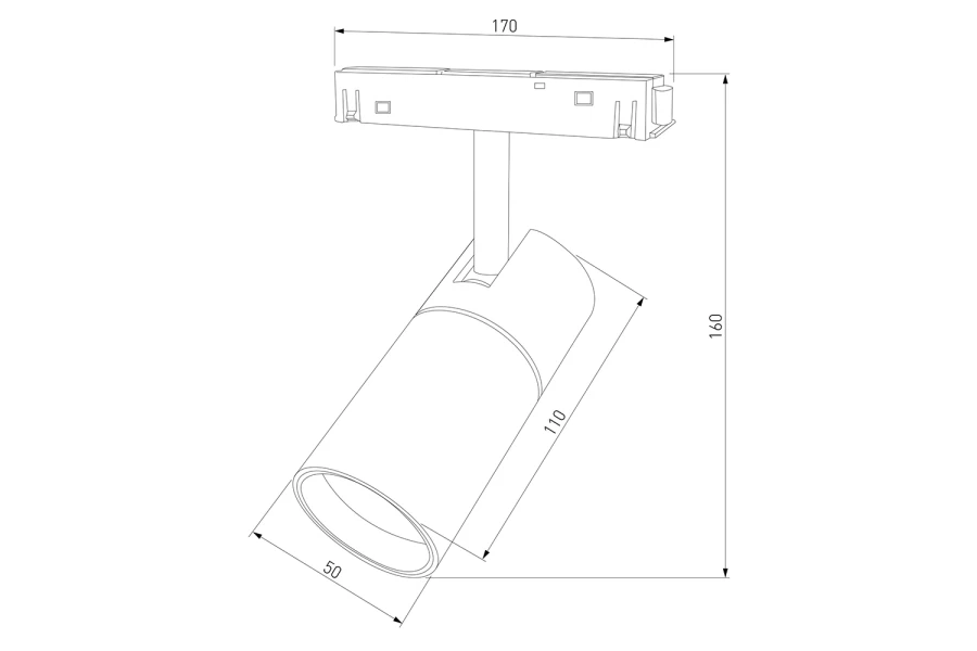 Трековый светильник Slim Magnetic R01 (изображение №17)