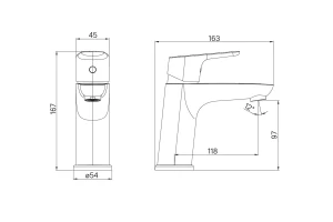 Второе фото. Смеситель для умывальника IDDIS Zodiac