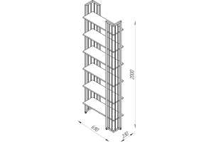 Второе фото. Стеллаж 6-ярусный Тетрис