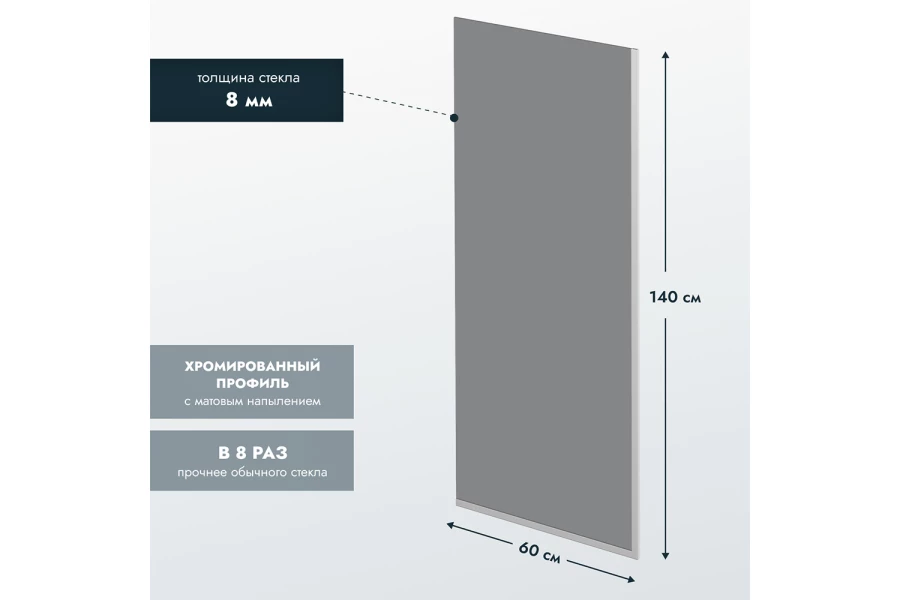 Штора для ванной настенная Ben 403 (изображение №4)