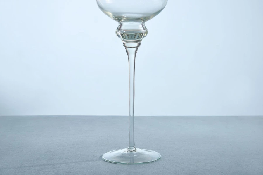Wholesale Unique Clear Glass Goblet Vases,Big Goblet Shape Glass Vase,Transparen