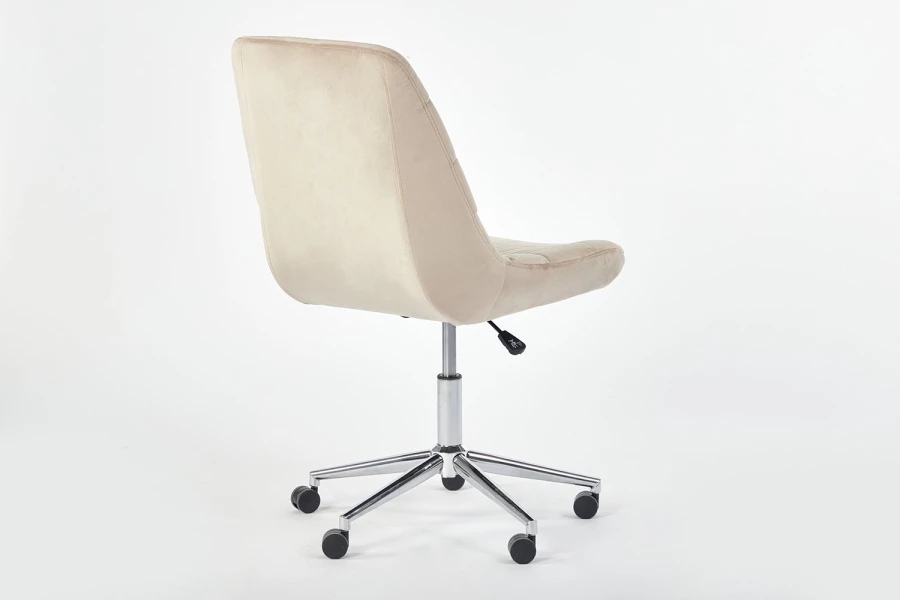 Кресло рабочее - ABBOT, 60,5х92(102)х68,5 см, светло-серый/бежевый, АББОТ (изображение №4)
