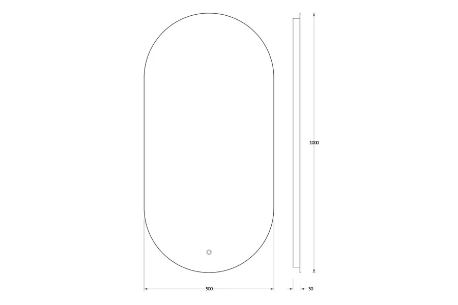 Зеркало настенное с LED-подсветкой EVOFORM Ledshine (изображение №6)