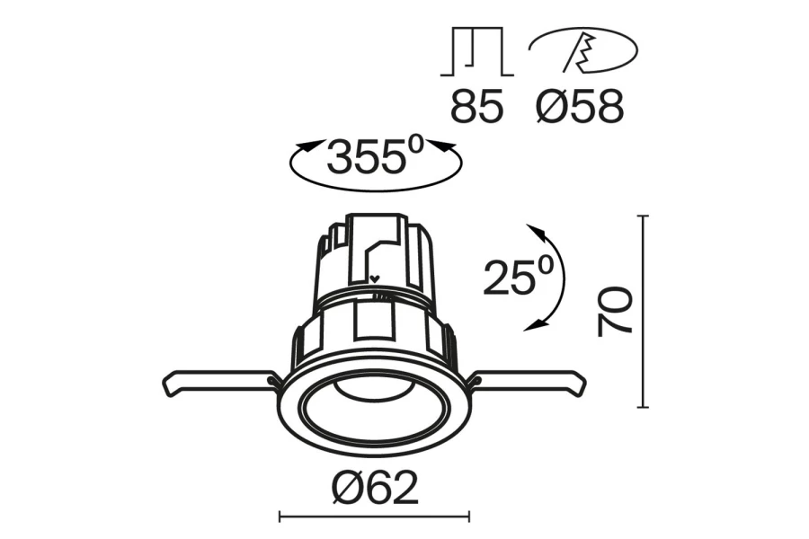 Светильник встраиваемый Downlight Wise (изображение №15)