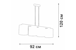 Второе фото. Люстра V2882-1/4S