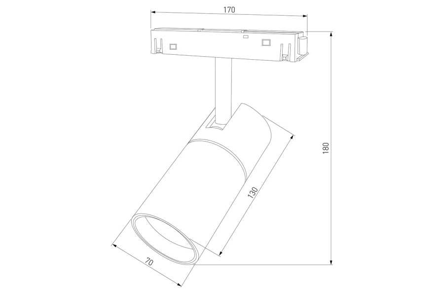 Трековый светильник Slim Magnetic R03 (изображение №14)