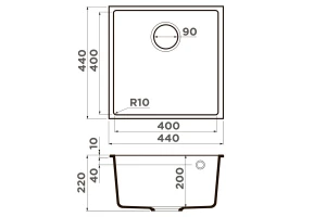 Второе фото. Мойка врезная OMOIKIRI Bosen