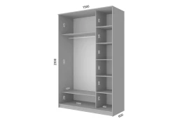 Шкаф-купе 2-дверный Loft 150х62 см