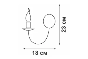 Второе фото. Светильник настенный VITALUCE V3806-7