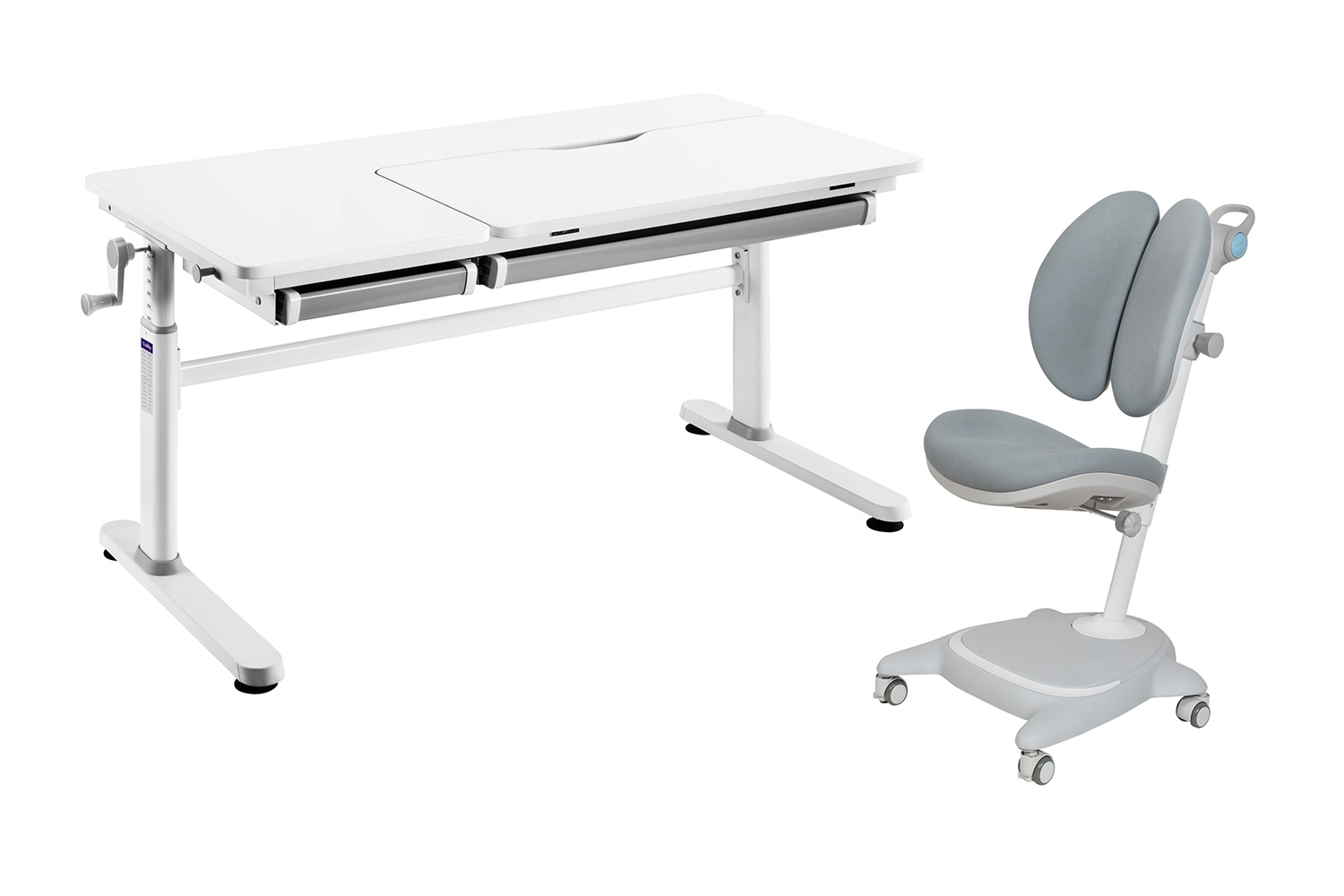 Комплект мебели Cubby парта Iris Grey и кресло Arnica Grey
