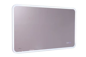 Зеркало Viana Led 120х70 см с часами и подогревом