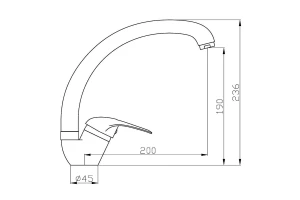 Второе фото. Смеситель AGGER Move хром